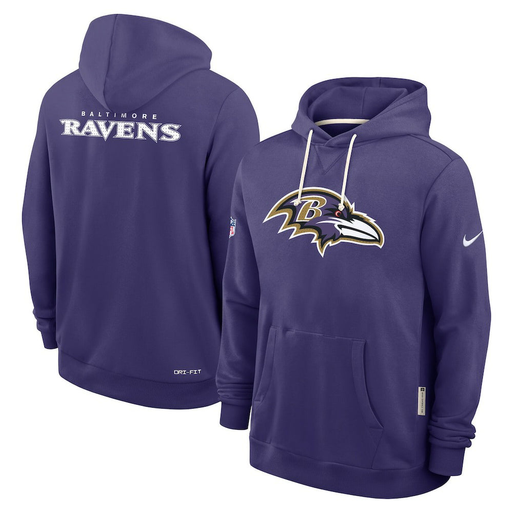 Baltimore Ravens Sideline Standard Issue Initial Home Dri-FIT Hoodie Purple - Nike