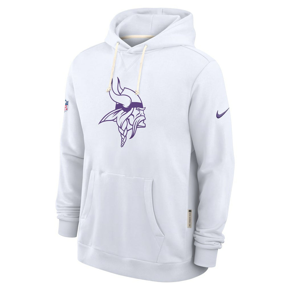 Minnesota Vikings Sideline Standard Issue Alt 2 Dri-FIT Hoodie White - Nike