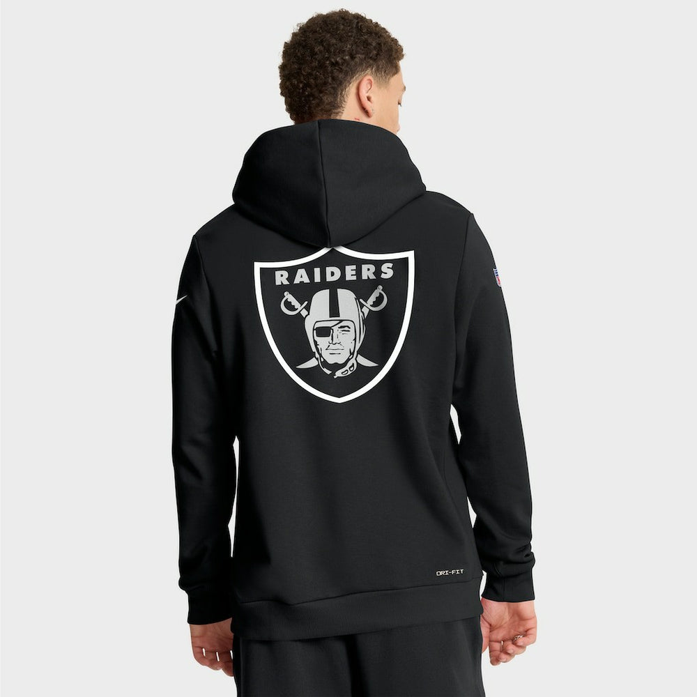 Las Vegas Raiders 2025 NFL Crucial Catch Sideline Standard Issue Dri-FIT Hoodie Black - Nike