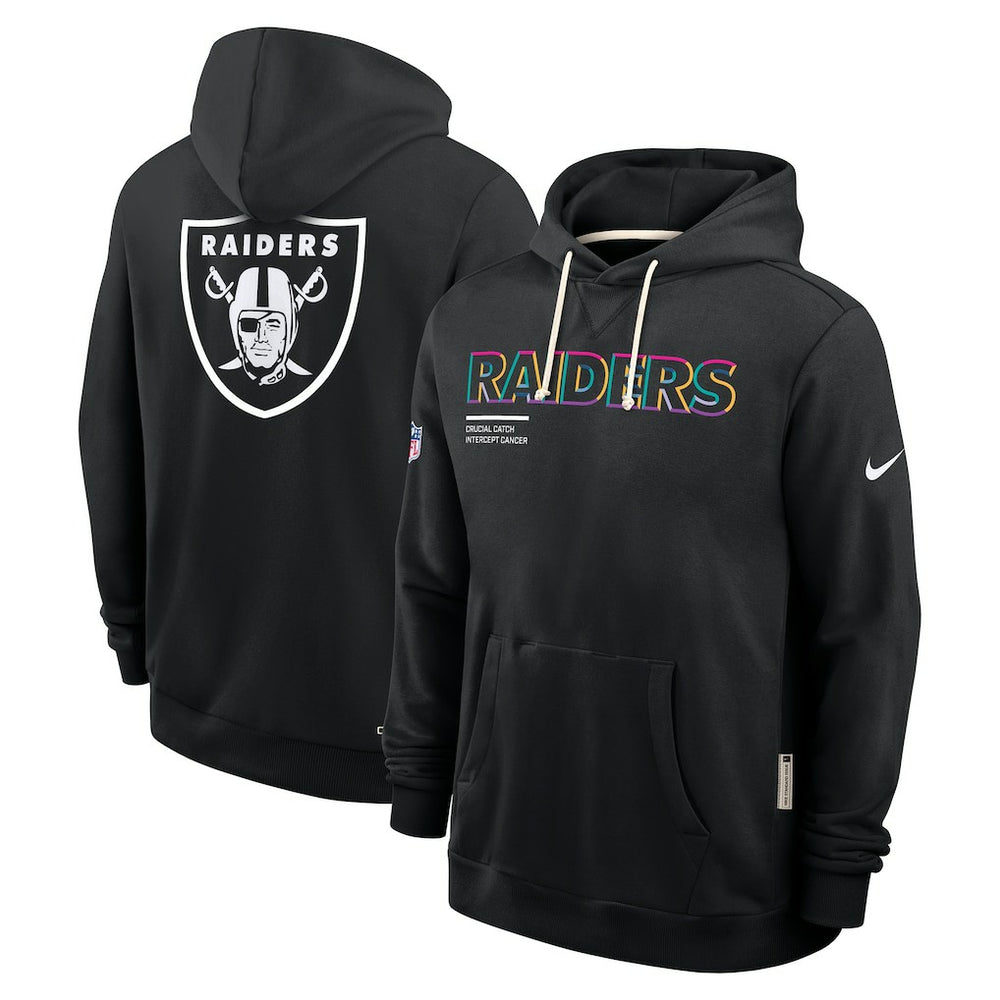 Las Vegas Raiders 2025 NFL Crucial Catch Sideline Standard Issue Dri-FIT Hoodie Black - Nike