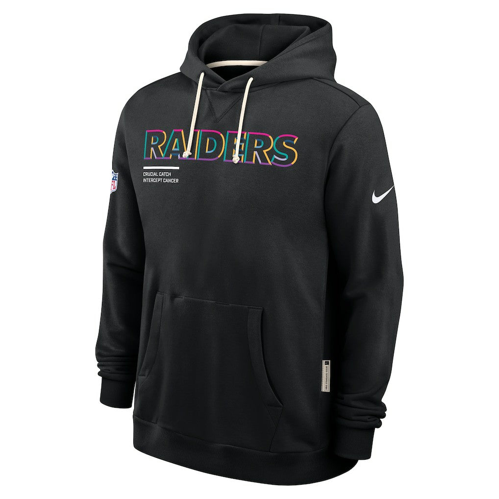 Las Vegas Raiders 2025 NFL Crucial Catch Sideline Standard Issue Dri-FIT Hoodie Black - Nike