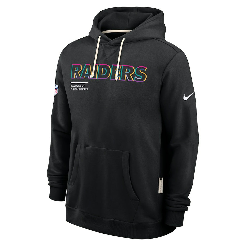 Las Vegas Raiders 2025 NFL Crucial Catch Sideline Standard Issue Dri-FIT Hoodie Black - Nike