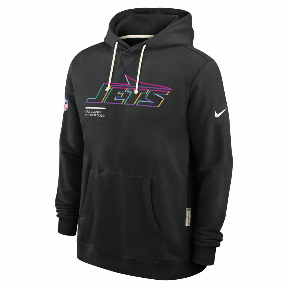 New York Jets 2025 NFL Crucial Catch Sideline Standard Issue Dri-FIT Hoodie Black - Nike