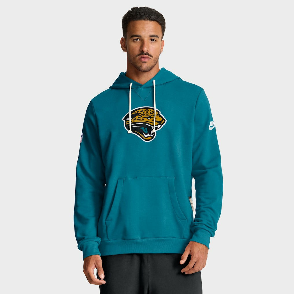 Jacksonville Jaguars Sideline Standard Issue Alt 2 Dri-FIT Hoodie Teal - Nike
