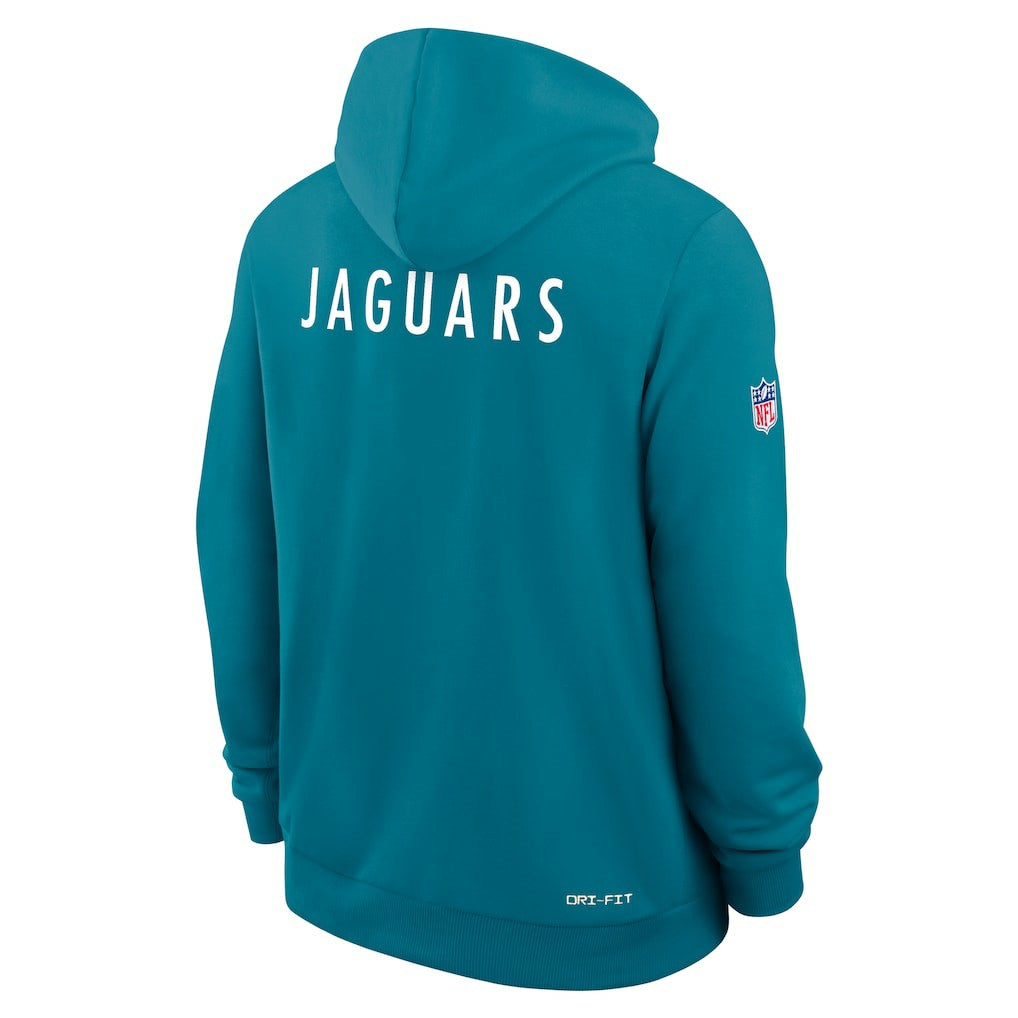 Jacksonville Jaguars Sideline Standard Issue Alt 2 Dri-FIT Hoodie Teal - Nike