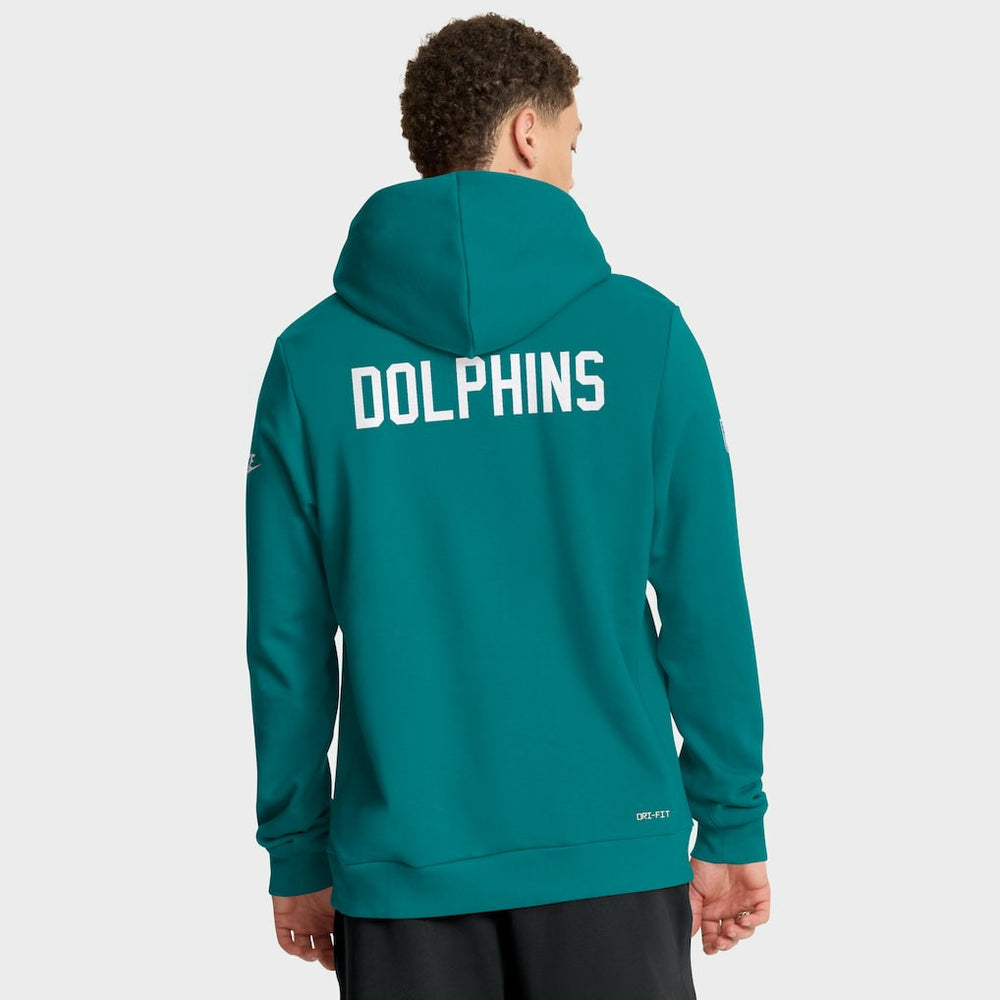 Miami Dolphins Sideline Standard Issue Alt 2 Dri-FIT Hoodie Aqua - Nike