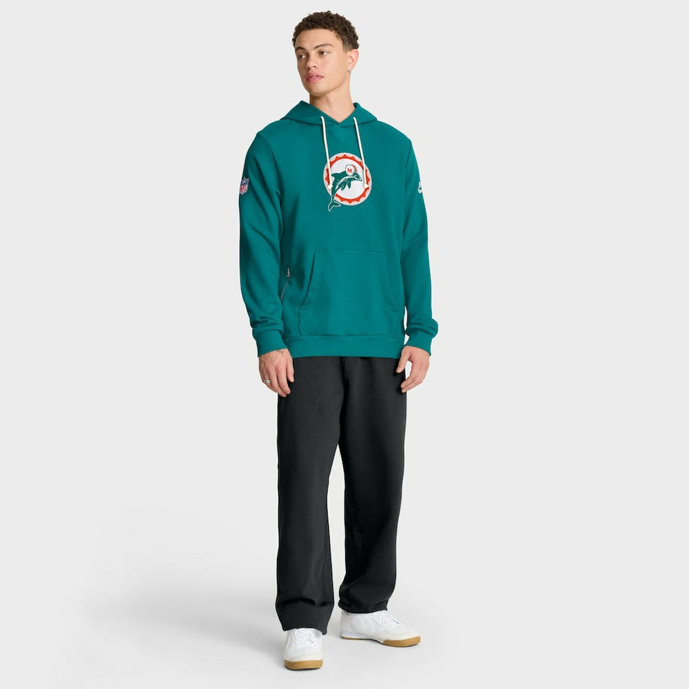 Miami Dolphins Sideline Standard Issue Alt 2 Dri-FIT Hoodie Aqua - Nike