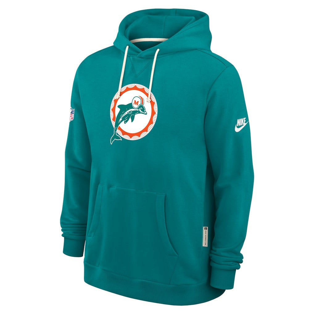 Miami Dolphins Sideline Standard Issue Alt 2 Dri-FIT Hoodie Aqua - Nike
