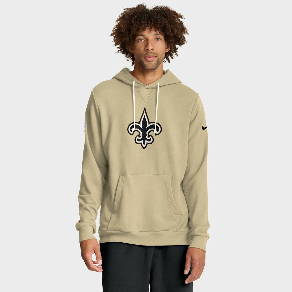 New Orleans Saints Sideline Standard Issue Alt 2 Dri-FIT Hoodie Gold - Nike