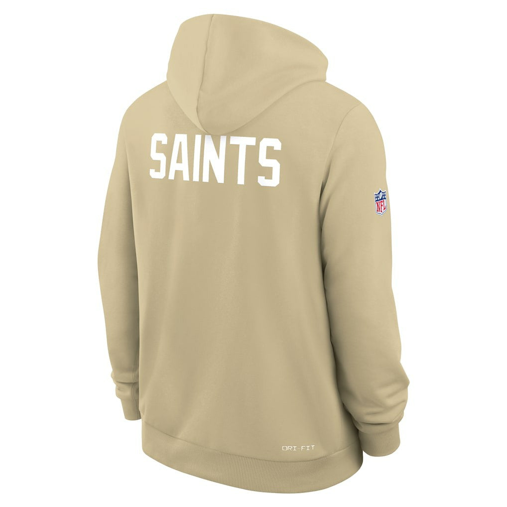 New Orleans Saints Sideline Standard Issue Alt 2 Dri-FIT Hoodie Gold - Nike