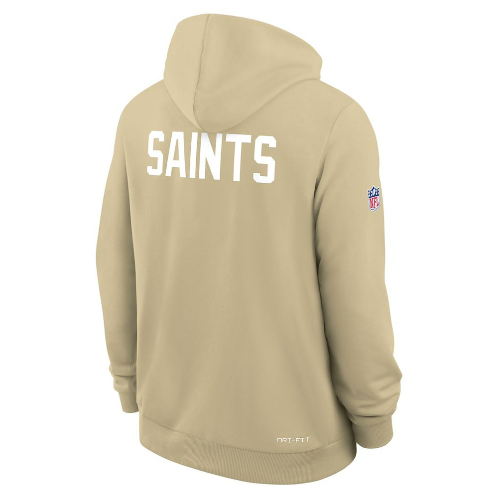 New Orleans Saints Sideline Standard Issue Alt 2 Dri-FIT Hoodie Gold - Nike