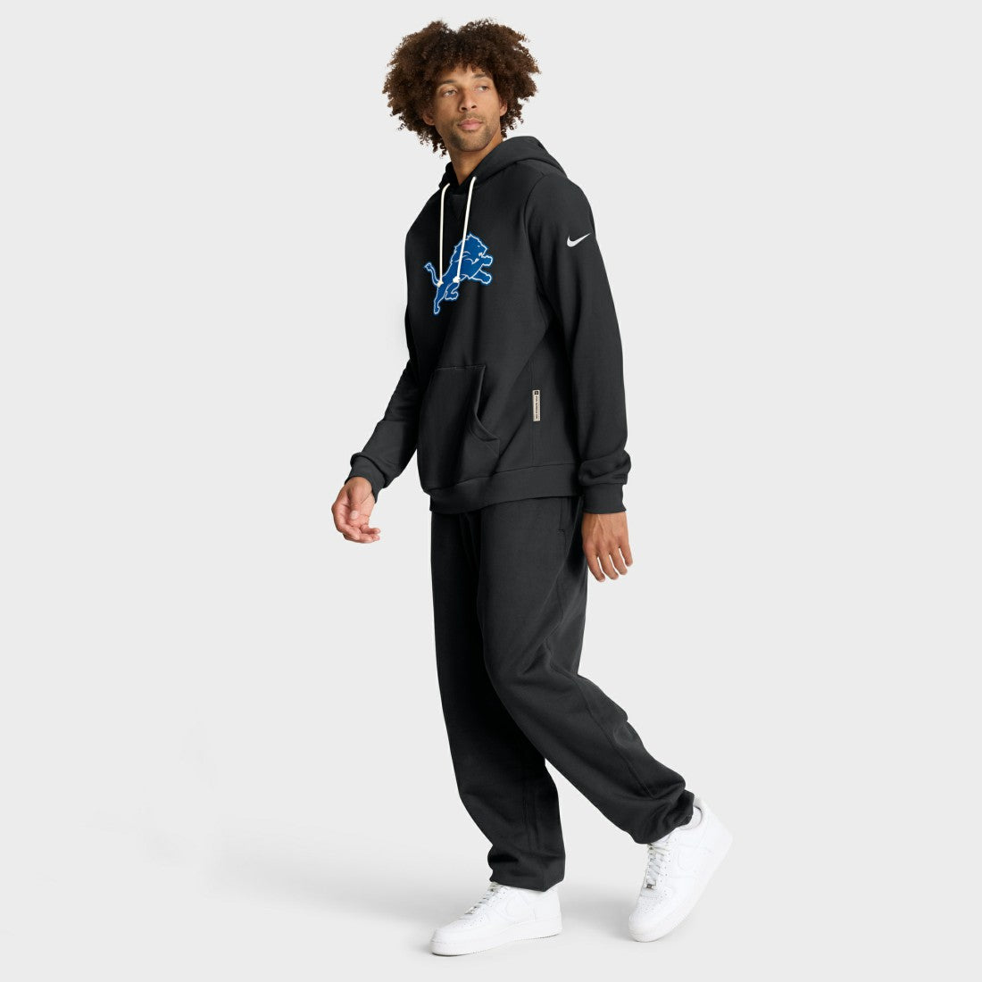 Detroit Lions Sideline Standard Issue Alt 2 Dri-FIT Hoodie Black - Nike