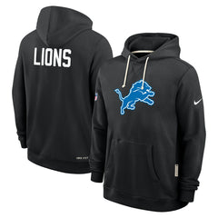 Detroit Lions Sideline Standard Issue Alt 2 Dri-FIT Hoodie Black - Nike