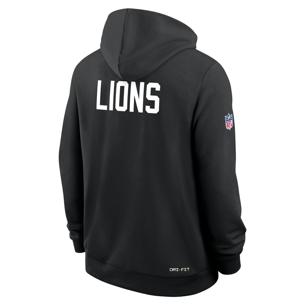 Detroit Lions Sideline Standard Issue Alt 2 Dri-FIT Hoodie Black - Nike