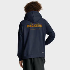 Green Bay Packers The 1923 Classic Sideline Dri-FIT Pullover Hoodie Navy - Nike