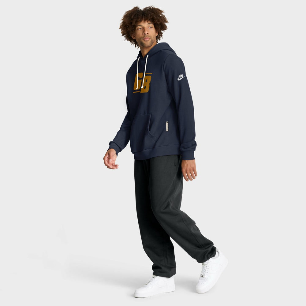 Green Bay Packers The 1923 Classic Sideline Dri-FIT Pullover Hoodie Navy - Nike