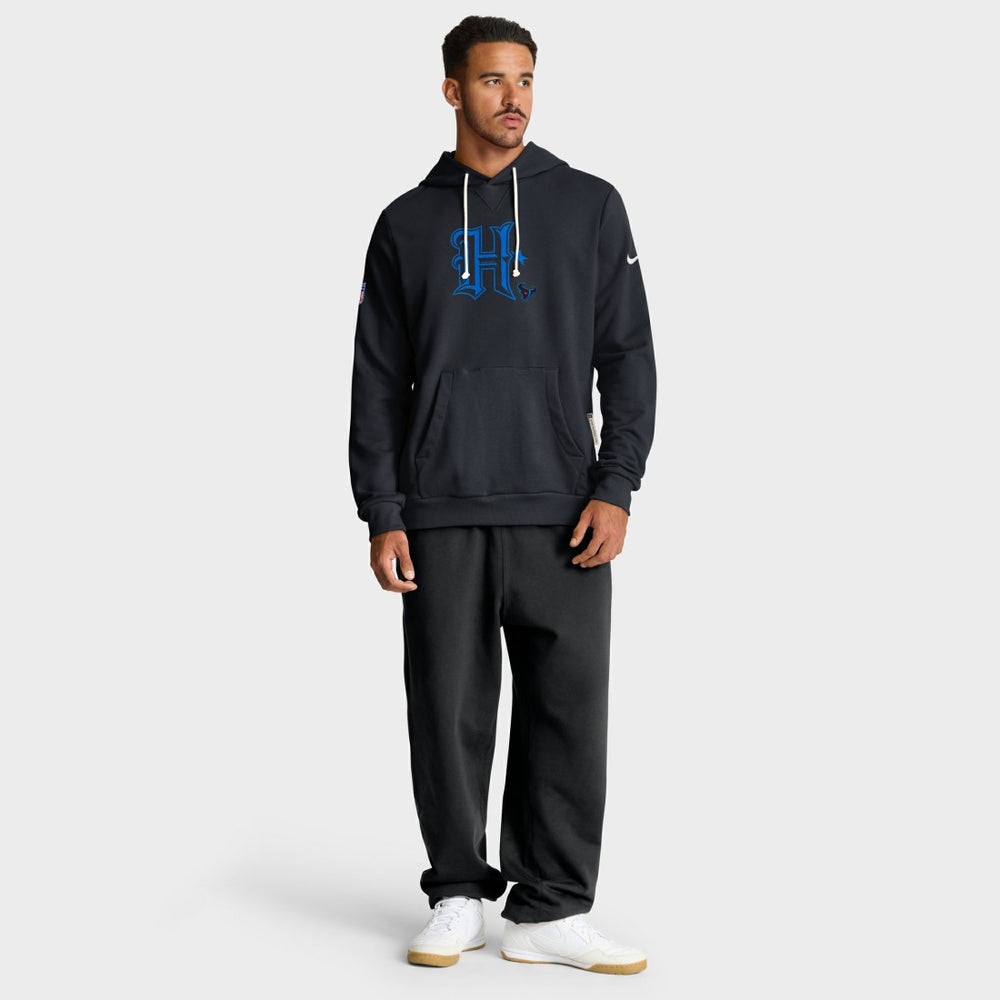 Houston Texans Sideline Standard Issue Alt 2 Dri-FIT Hoodie Navy - Nike