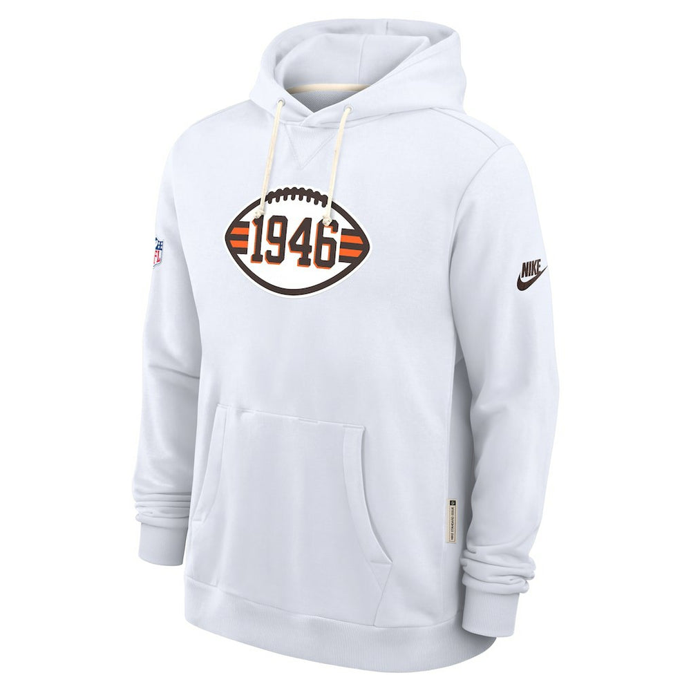 Cleveland Browns Sideline Standard Issue Alt 2 Dri-FIT Hoodie White - Nike
