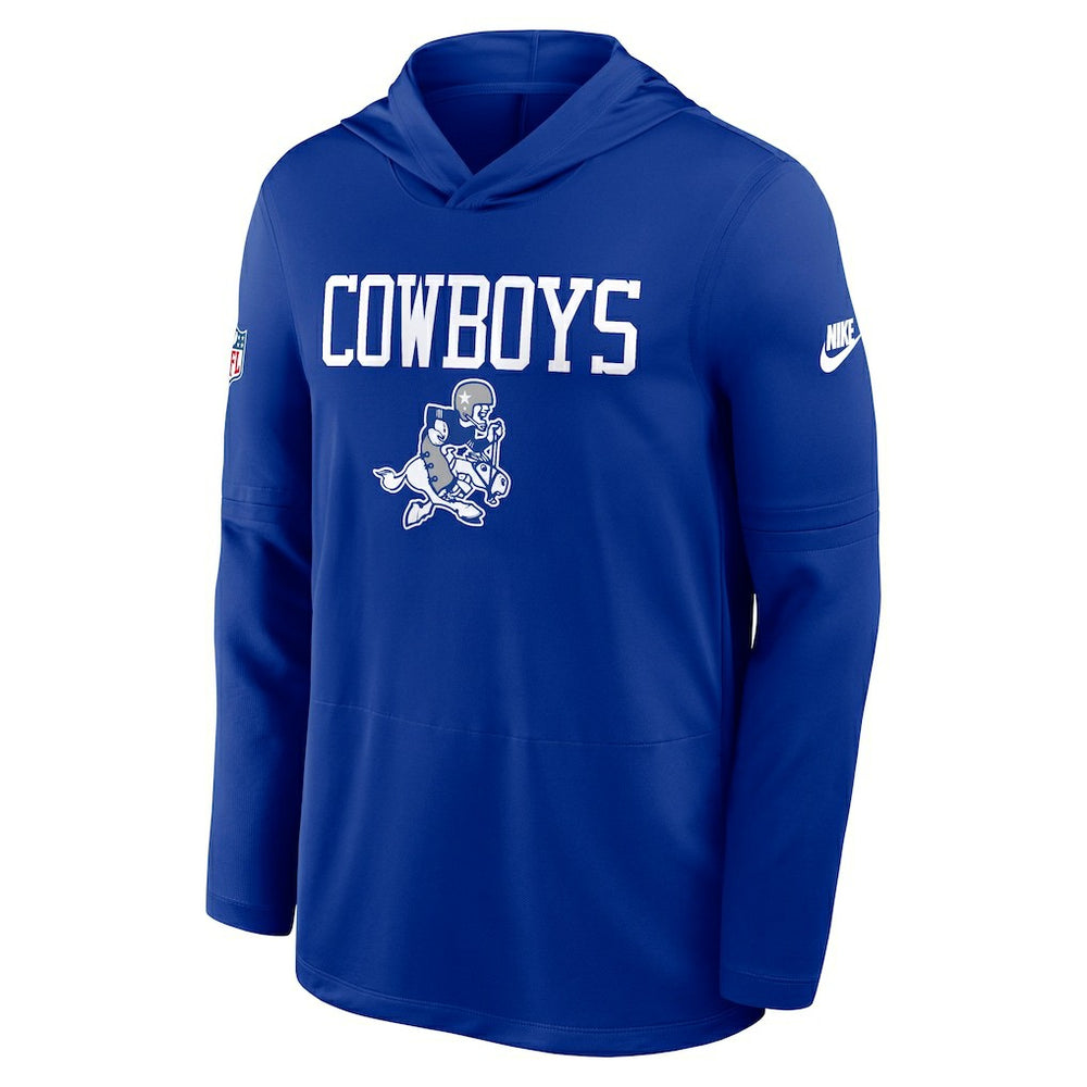 Dallas Cowboys Sideline Alt Pack Dri-FIT Lightweight Hooded Top Royal - Nike