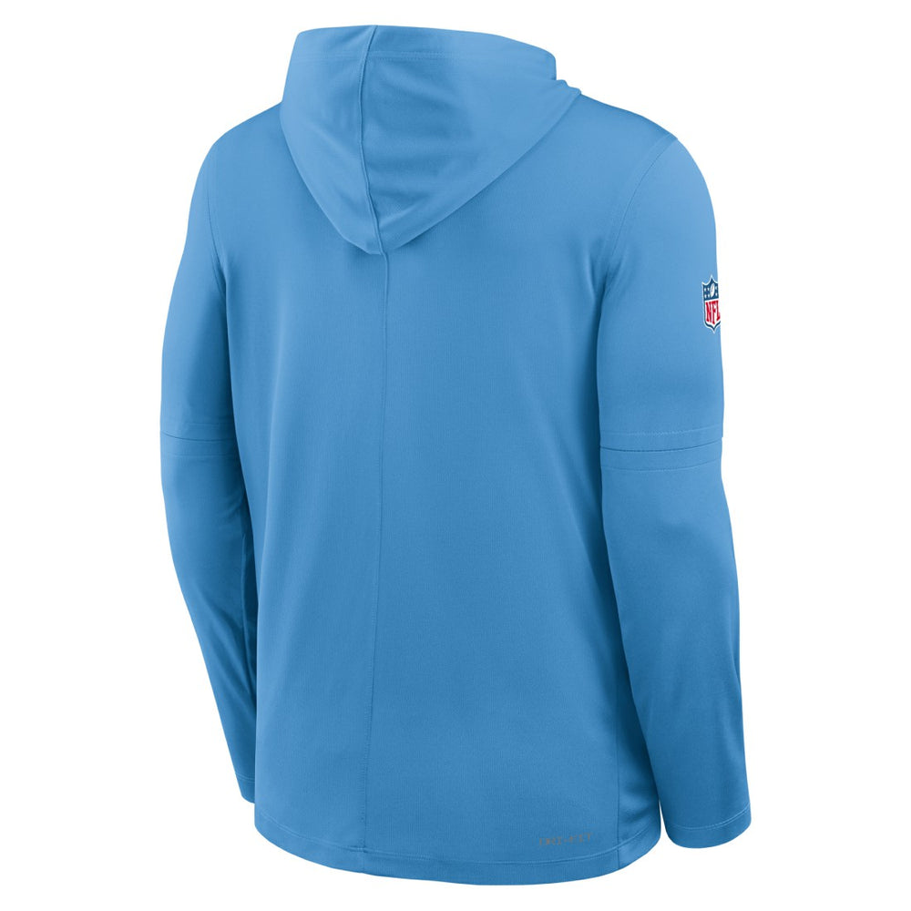 Tennessee Titans Sideline Oilers Throwback Dri-FIT Long Sleeve Hoodie T-Shirt Light Blue - Nike
