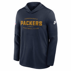 Green Bay Packers The 1923 Classic Pass Accuracy Dri-FIT Long Sleeve Hoodie T-Shirt Navy - Nike