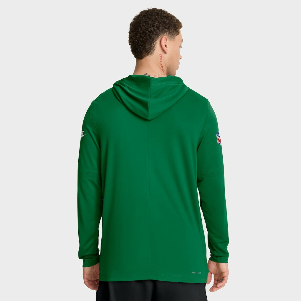 Philadelphia Eagles Sideline Pass Accuracy Dri-FIT Long Sleeve Hoodie T-Shirt  Kelly Green - Nike