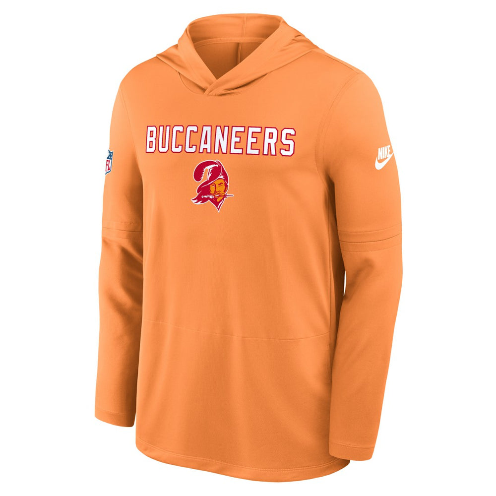 Tampa Bay Buccaneers Sideline Pass Accuracy Dri-FIT Long Sleeve Hoodie T-Shirt Orange - Nike