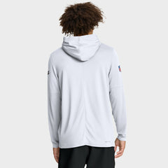 Cleveland Browns Sideline Pass Accuracy Dri-FIT Long Sleeve Hoodie T-Shirt White - Nike