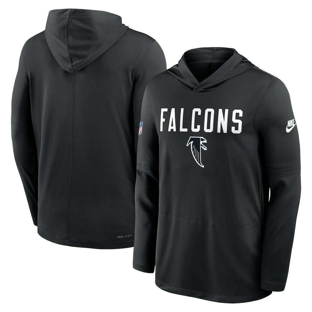 Atlanta Falcons Sideline Pass Accuracy Dri-FIT Long Sleeve Hoodie T-Shirt Black - Nike