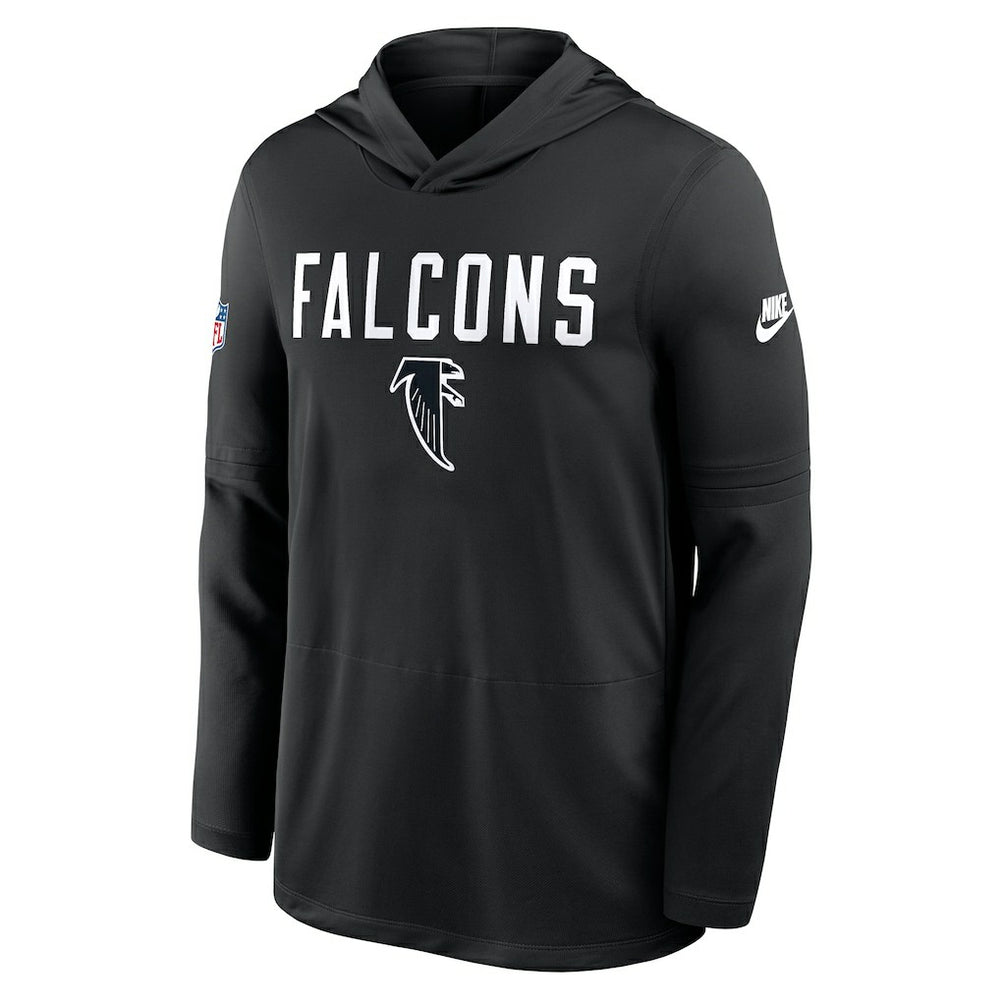 Atlanta Falcons Sideline Pass Accuracy Dri-FIT Long Sleeve Hoodie T-Shirt Black - Nike
