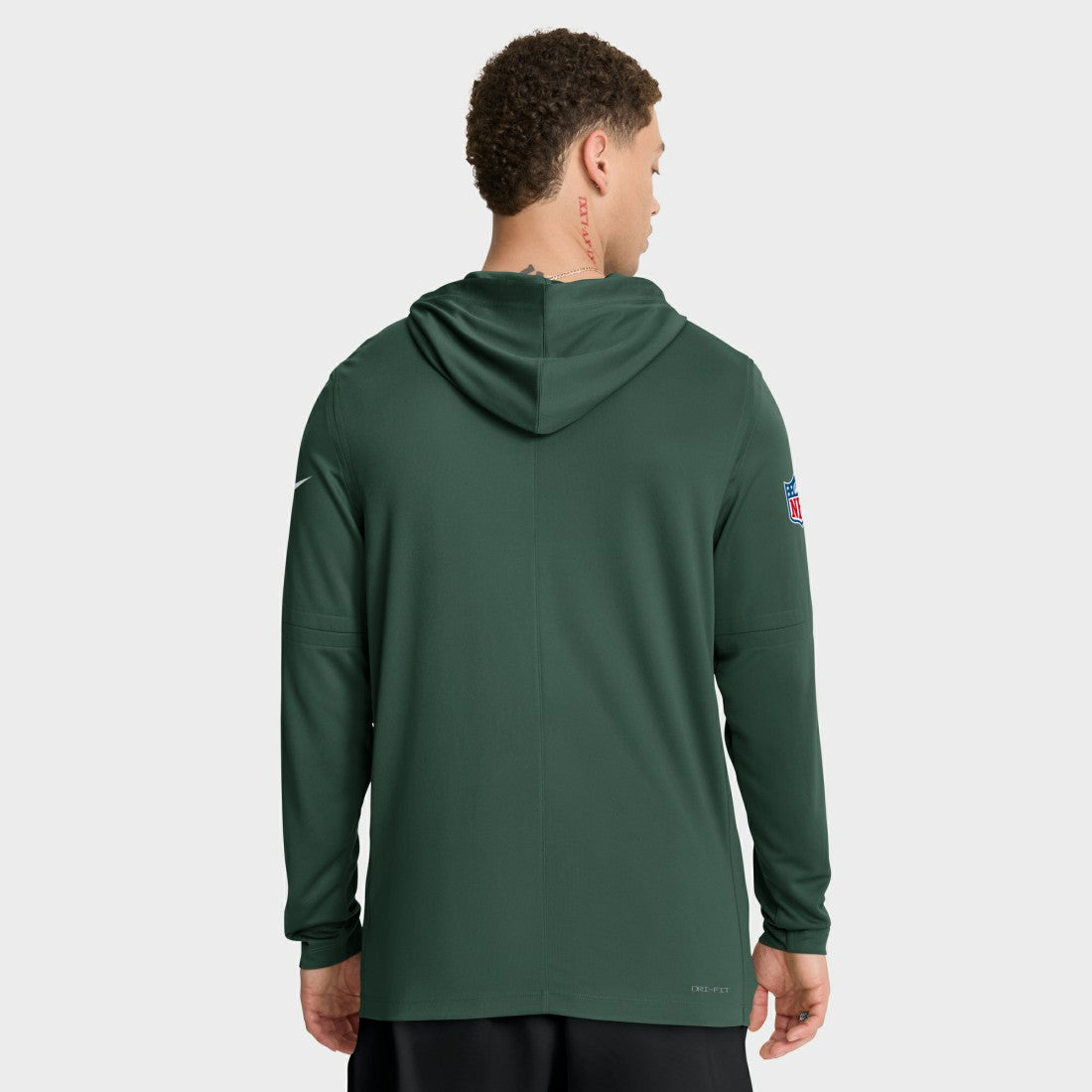 Green Bay Packers Sideline Pure Fury Performance Long Sleeve Hoodie T-Shirt Green - Nike