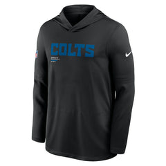 Indianapolis Colts Sideline Pure Fury Performance Long Sleeve Hoodie T-Shirt Black - Nike