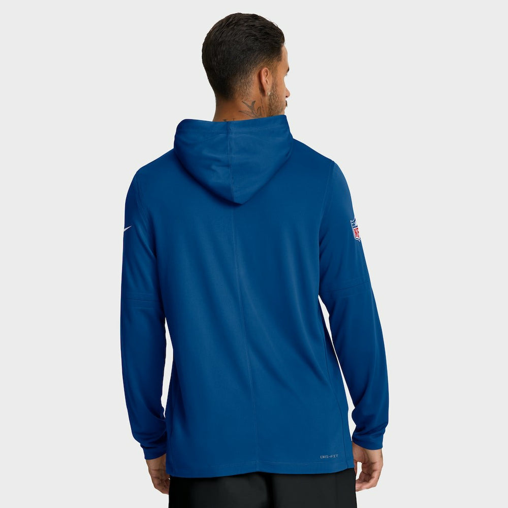 Indianapolis Colts Sideline Pure Fury Performance Long Sleeve Hoodie T-Shirt Royal - Nike