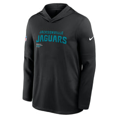 Jacksonville Jaguars Sideline Pure Fury Performance Long Sleeve Hoodie T-Shirt Black - Nike