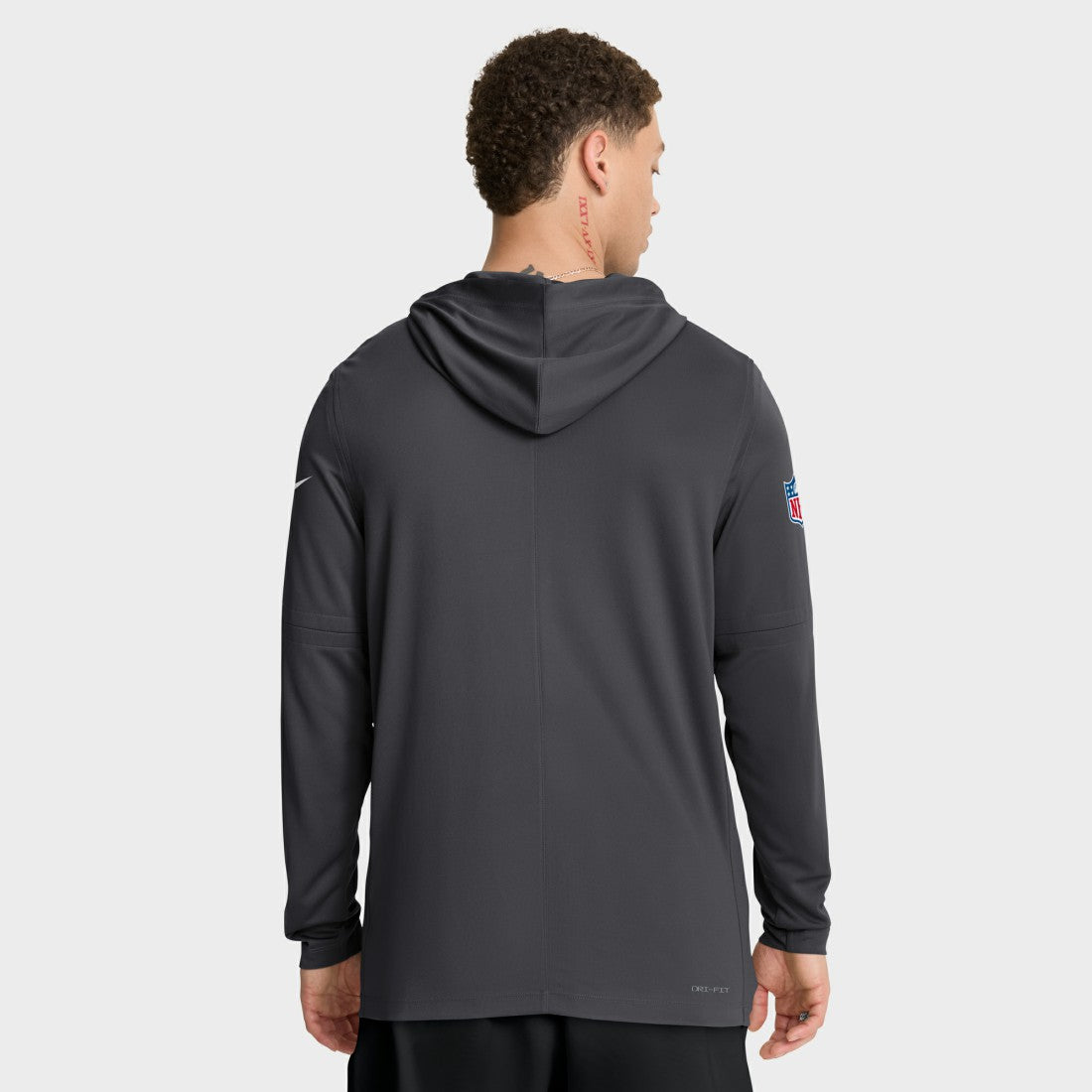 Green Bay Packers Sideline Pure Fury Performance Long Sleeve Hoodie T-Shirt Anthracite - Nike