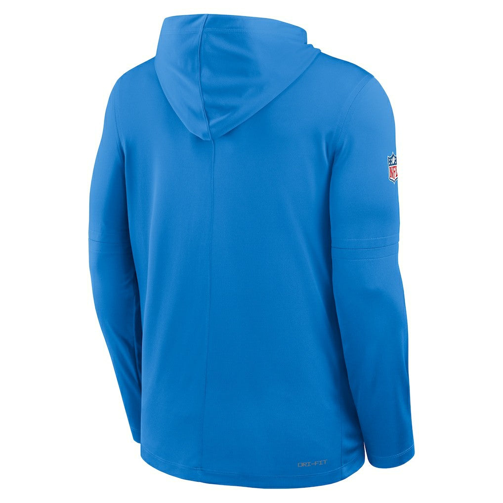 Los Angeles Chargers Sideline Pure Fury Performance Long Sleeve Hoodie T-Shirt Powder Blue - Nike