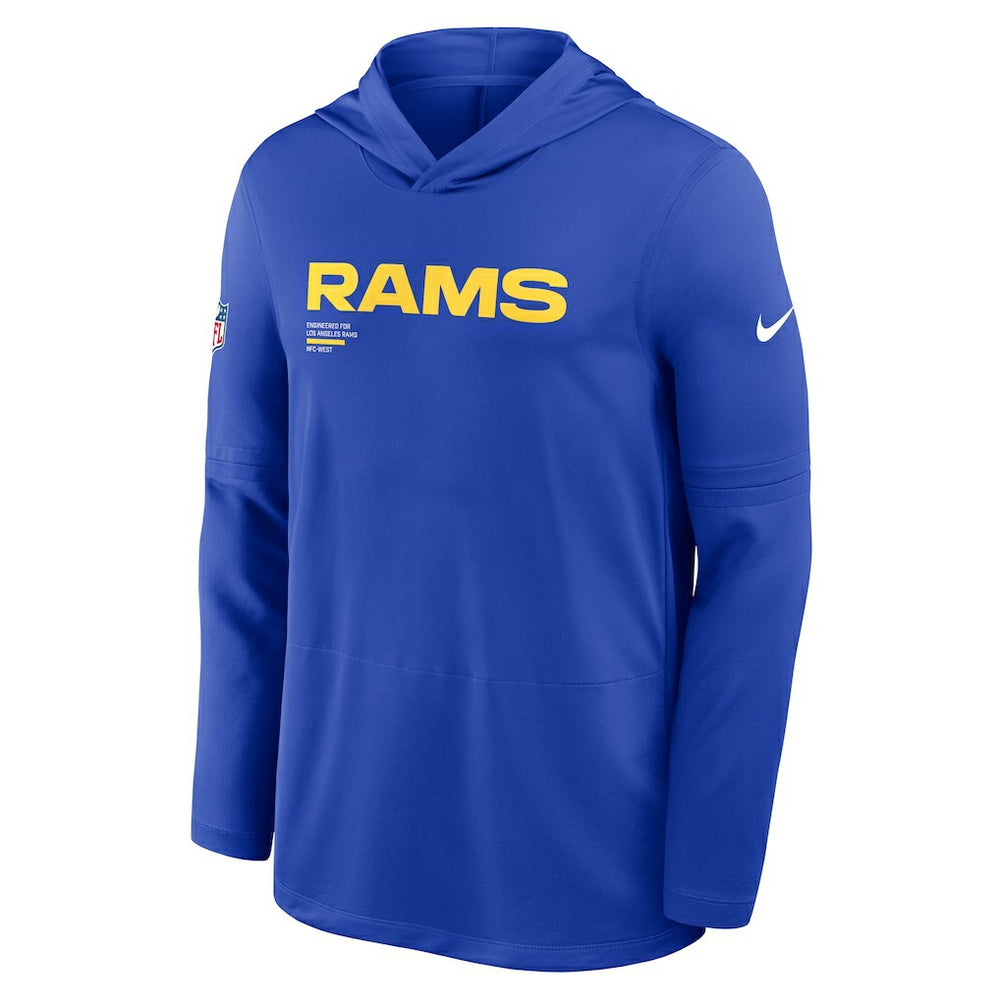 Los Angeles Rams Sideline Pure Fury Performance Long Sleeve Hoodie T-Shirt Royal - Nike