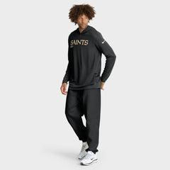 New Orleans Saints Sideline Pure Fury Performance Long Sleeve Hoodie T-Shirt Black - Nike