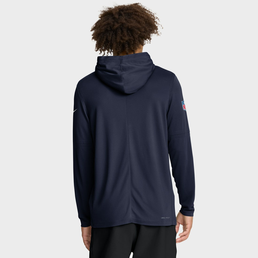 Denver Broncos Sideline Pure Fury Performance Long Sleeve Hoodie T-Shirt Navy - Nike