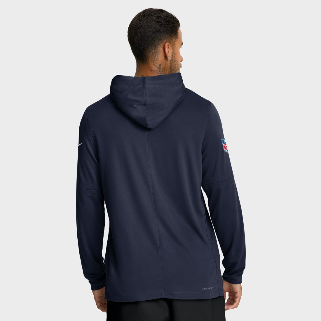 Seattle Seahawks Sideline Pure Fury Performance Long Sleeve Hoodie T-Shirt College Navy - Nike