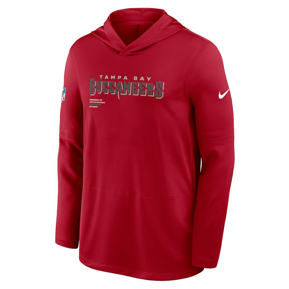 Tampa Bay Buccaneers Sideline Pure Fury Performance Long Sleeve Hoodie T-Shirt Red - Nike