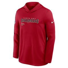Tampa Bay Buccaneers Sideline Pure Fury Performance Long Sleeve Hoodie T-Shirt Red - Nike