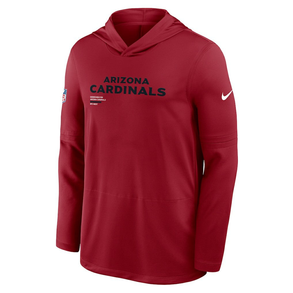 Arizona Cardinals Sideline Pure Fury Performance Long Sleeve Hoodie T-Shirt Cardinal - Nike