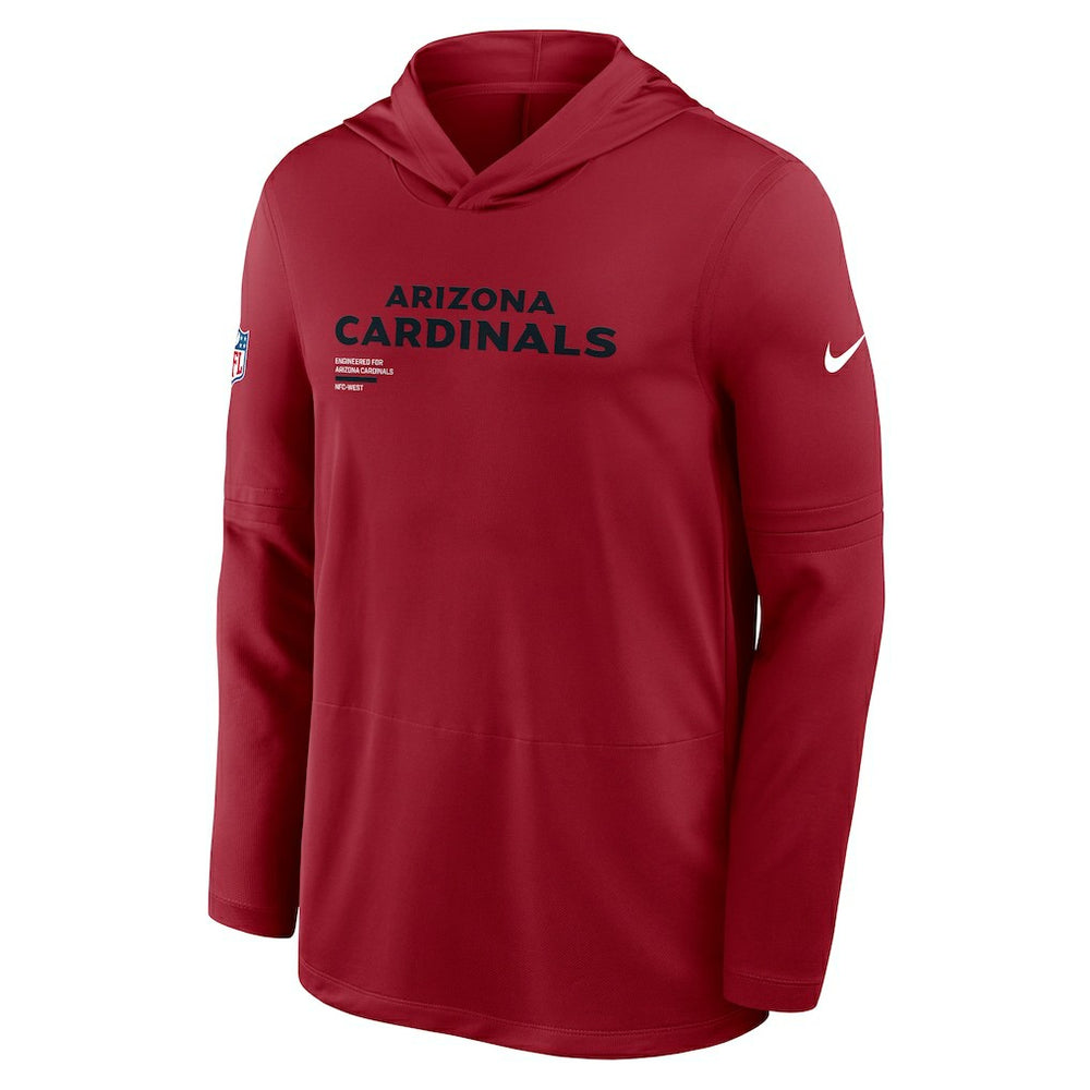 Arizona Cardinals Sideline Pure Fury Performance Long Sleeve Hoodie T-Shirt Cardinal - Nike