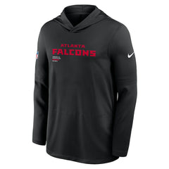Atlanta Falcons Sideline Pure Fury Performance Long Sleeve Hoodie T-Shirt Black - Nike