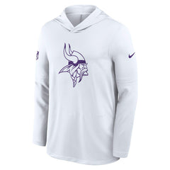 Minnesota Vikings Sideline Option Read Dri-FIT Long Sleeve Hoodie T-Shirt  White - Nike