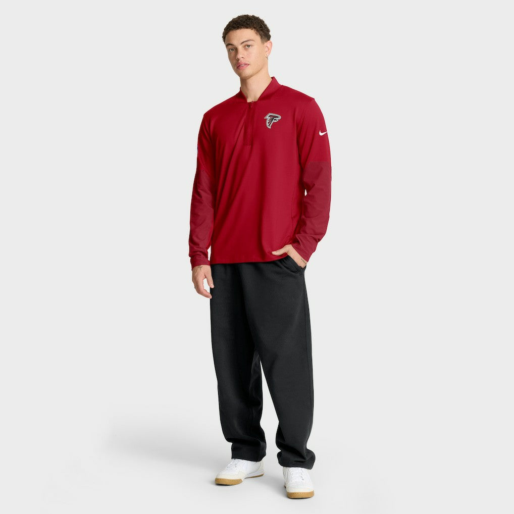 Atlanta Falcons Sideline Dri-FIT Half-Zip Pullover Red - Nike
