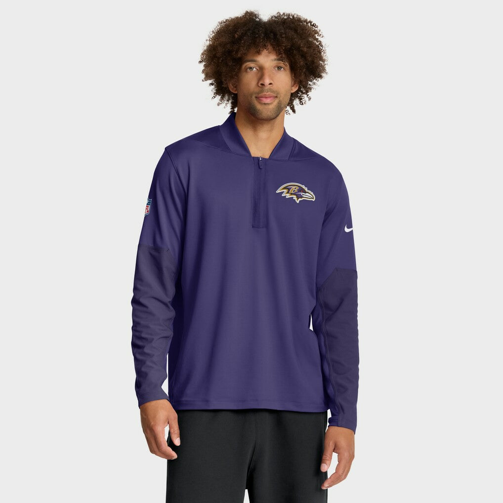 Baltimore Ravens Sideline Dri-FIT Half-Zip Pullover Purple - Nike
