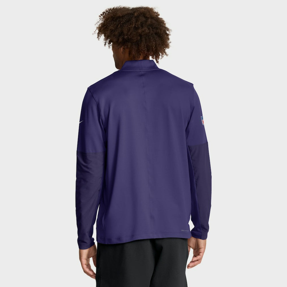 Baltimore Ravens Sideline Dri-FIT Half-Zip Pullover Purple - Nike