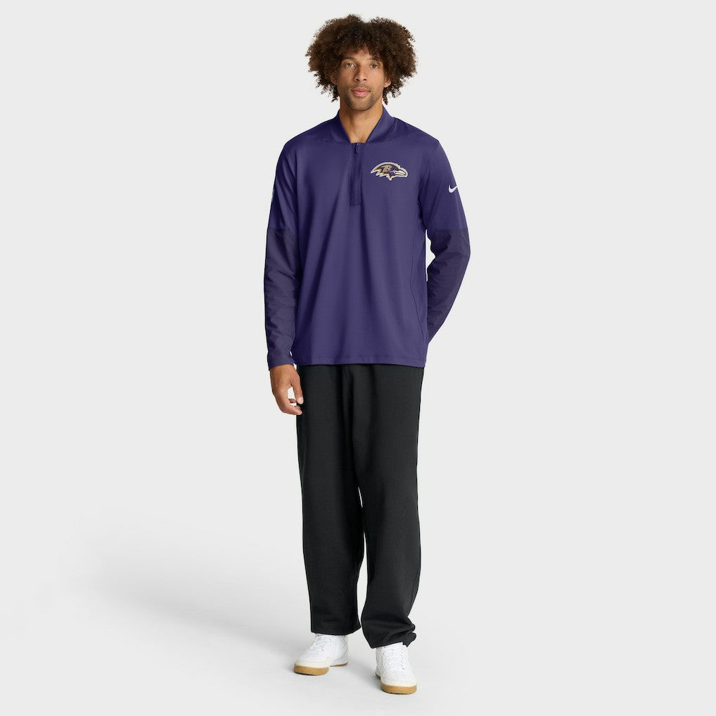 Baltimore Ravens Sideline Dri-FIT Half-Zip Pullover Purple - Nike